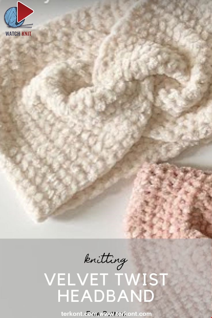 Easy Crochet Velvet Twist Headband