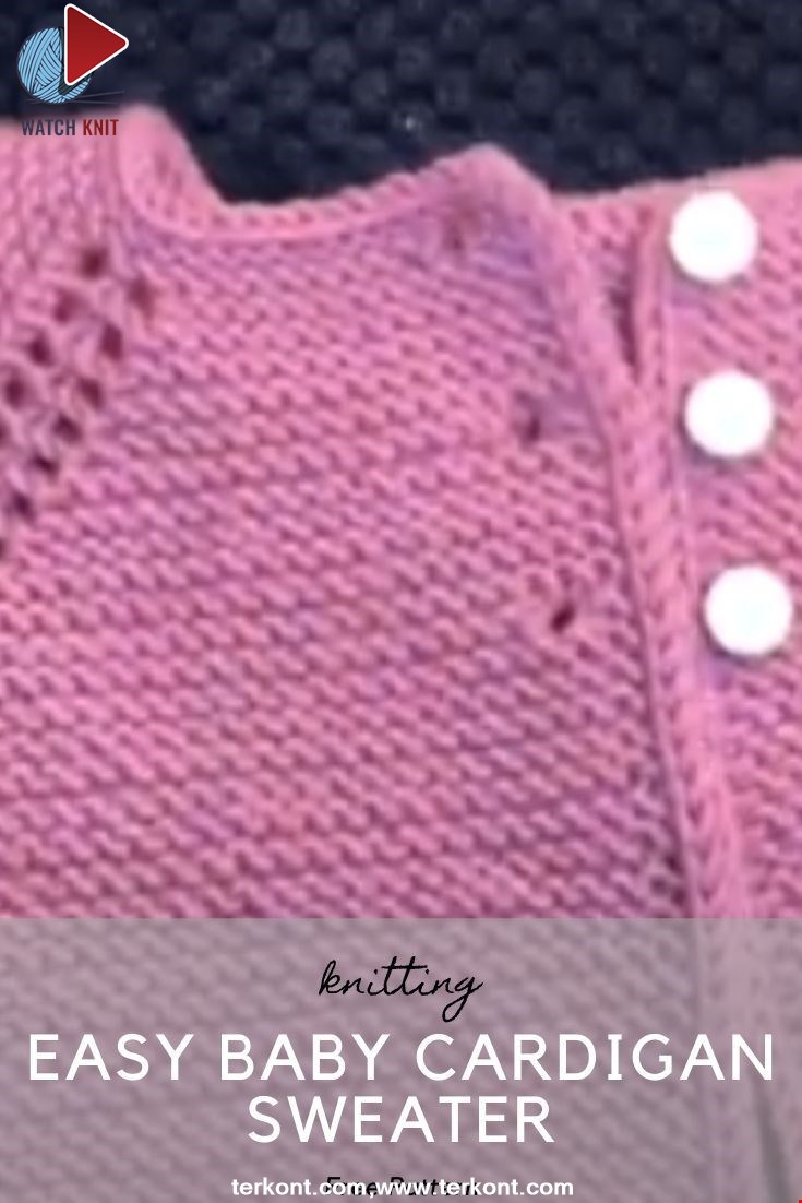 Easy Baby Cardigan Sweater