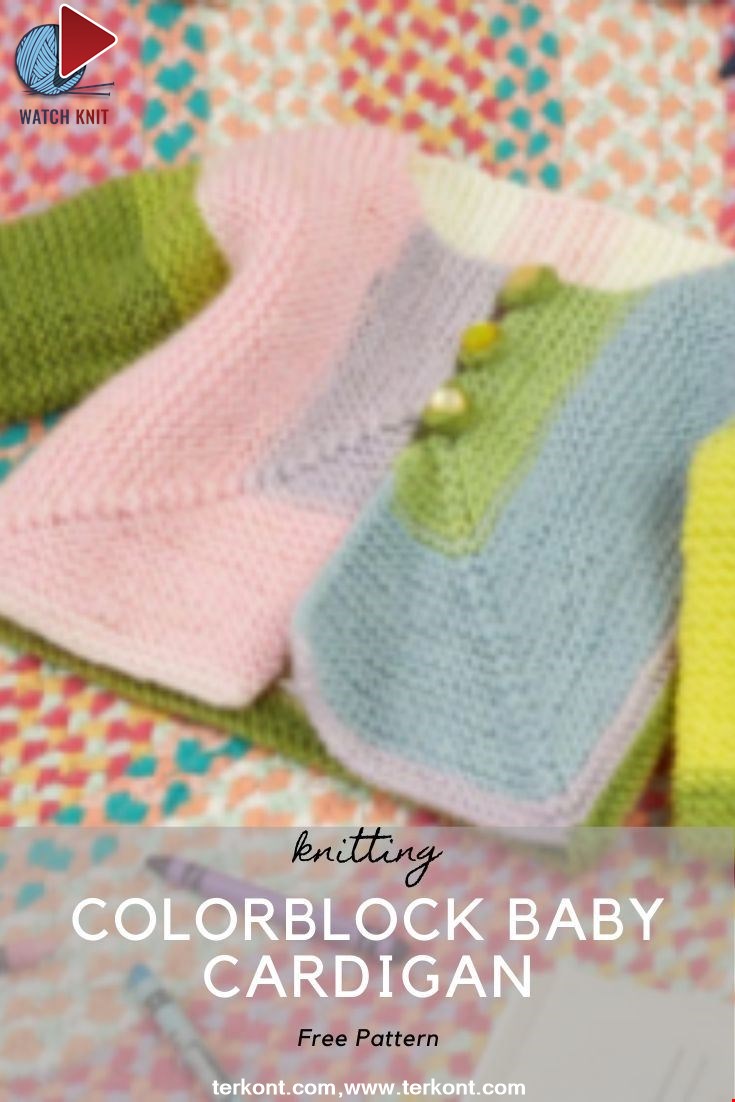 Colorblock Baby Cardigan